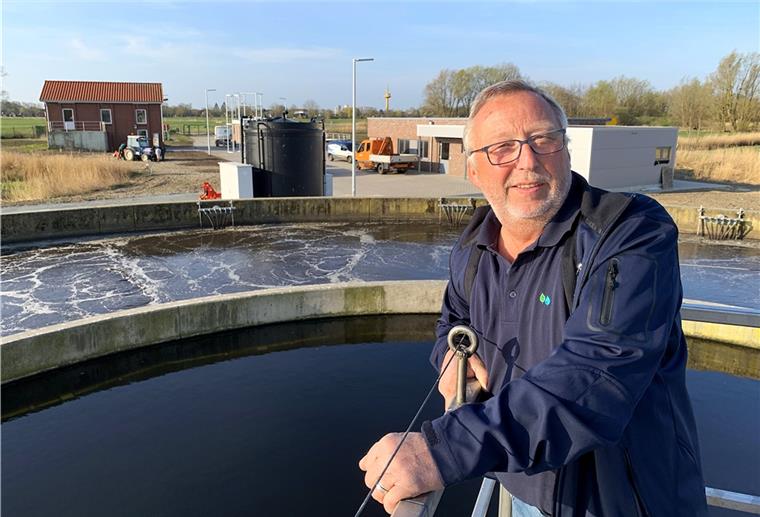Bodo Bullwinkel in der Kläranlage in Sandstedt.