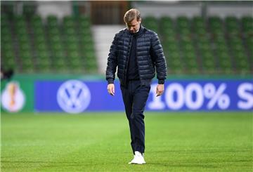 Bremens Trainer Florian Kohfeldt ist nach dem Spiel enttäuscht.