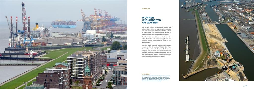 Bremerhaven von 20 Jahren und heute