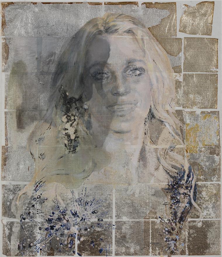 Ein Gemälde. Britney Spears gehört zu den Pop-Ikonen, den die Malerin eine Alterungskur verordnet hat.