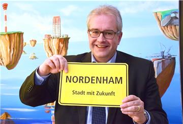 Bürgermeister Carsten Seyfarth glaubt an die Zukunft Nordenhams. Und will, so er denn wiedergewählt wird, in der nächsten Amtsperiode eine Reihe von Projekten abschließen und neue beginnen.