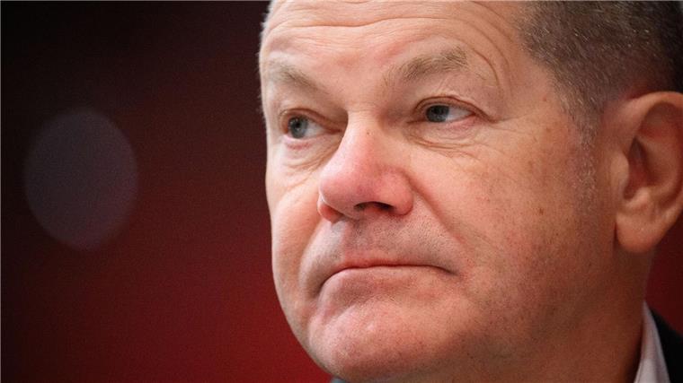 Bundeskanzler Olaf Scholz war am Mittwochabend im ARD-Polittalk „Farbe bekennen“ zu sehen.