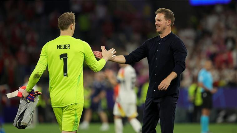 Nagelsmann zu Neuer: „Torwartspiel geprägt wie kein anderer“ Bundestrainer Julian Nagelsmann äußert sich in höchsten Tönen über Manuel Neuer.