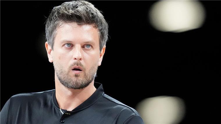 Bundestrainer Michal Winiarski sah erneut eine knappe Niederlage der deutschen Vollleyballer.