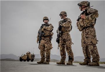 Bundeswehr-Soldaten auf einem Streifengang in Afghanistan.