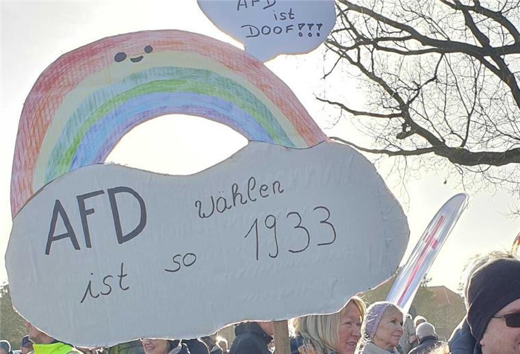 Buntes Plakat in Cuxhaven