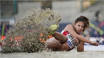 Caroline Joyeux sprang in Madrid 14,42 Meter und holte damit viele Punkte fürs deutsche Team.
