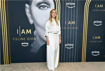 Céline Dion besucht die New Yorker Premiere von „I Am: Céline Dion“.