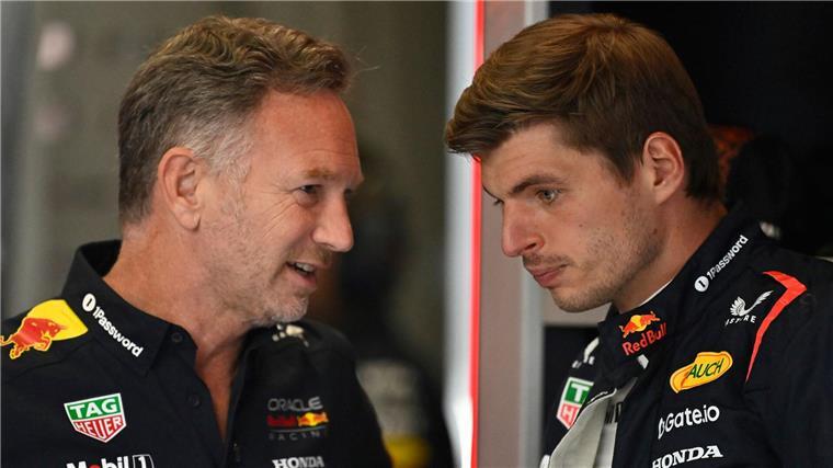 Christian Horner (l) stört sich an den Dauer-Gerüchten um Max Verstappen (r).