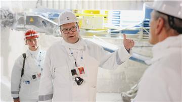 Christian Meyer (Bündnis 90/Die Grünen), Minister für Umwelt, Energie und Klimaschutz in Niedersachsen, steht in der Schachtanlage Asse II. Meyer besuchte das Atommülllager Asse bei Remlingen um sich über den Stand der Rückholung von Atommüll zu informieren.