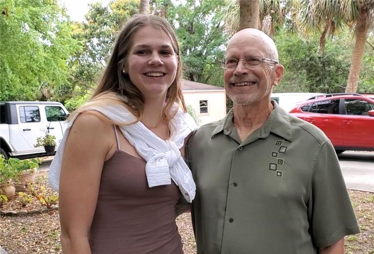 Christin hat ihren genetischen Zwilling in den USA besucht. Ted lebt mit seiner Familie in Florida.
