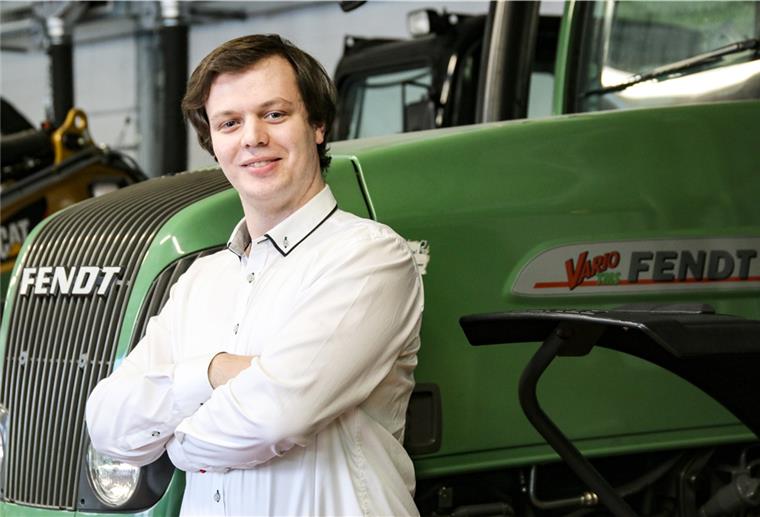Christoph Dohrmann aus Geestland wurde in der Region Jahrgangsbester in der Ausbildung zum Land- und Baumaschinenmechatroniker.