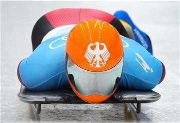 Skeleton: Olympia, Einer, Männer, 3. Durchgang im National Sliding Centre, Christopher Grotheer aus Deutschland in Aktion.