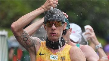 Christopher Linke belegte über die 35 Kilometer im Gehen den 14. Platz.