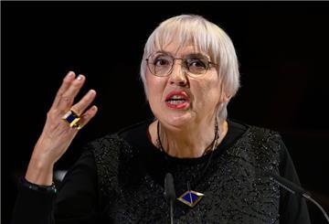 Claudia Roth beim Festakt zur Eröffnung der Leipziger Buchmesse.