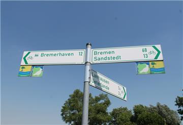 Weser Radweg Schilder