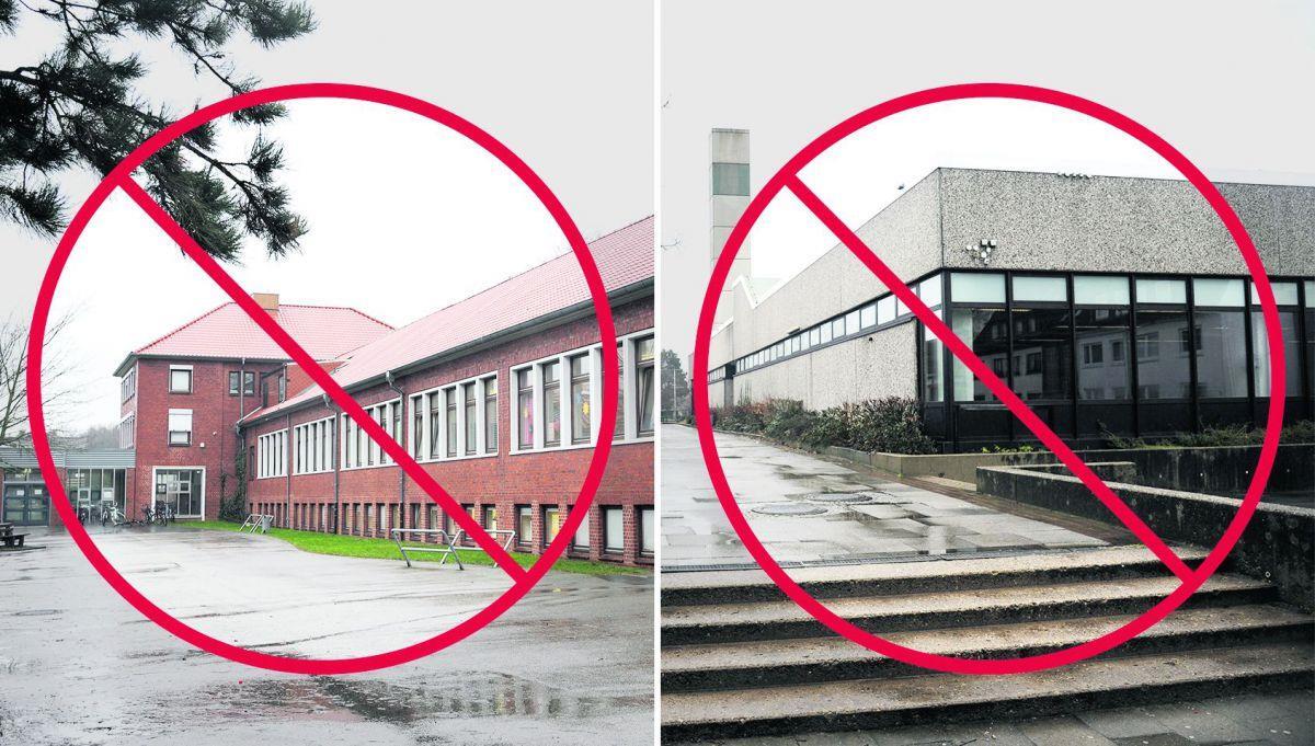 Da zählen weder eine günstige Lage noch ein Faible für niedersächsische Bildungspolitik: Aufs Gymnasium Langen (links) und aufs Kreisgymnasium in Geestemünde können Bremerhavener Schüler des Sekundarstufe I nur in Ausnahmefällen gehen.