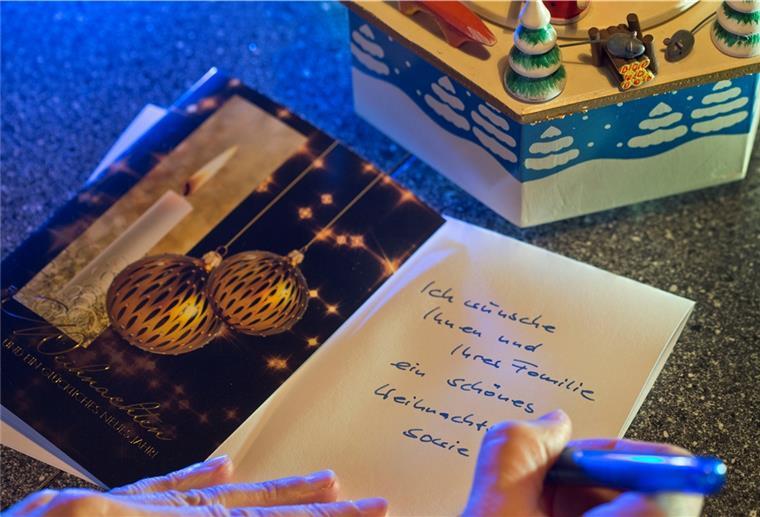 Eine Weihnachtspostkarte