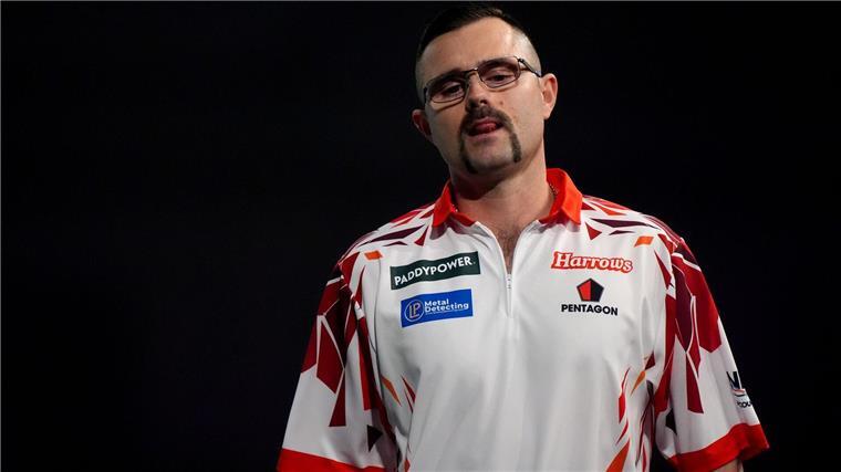 Damon Heta bei der Darts-WM in London.