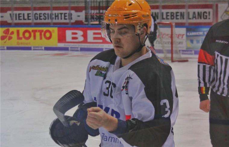 Daniel Hollmann konnte einen Treffer für den REV Bremerhaven erzielen.