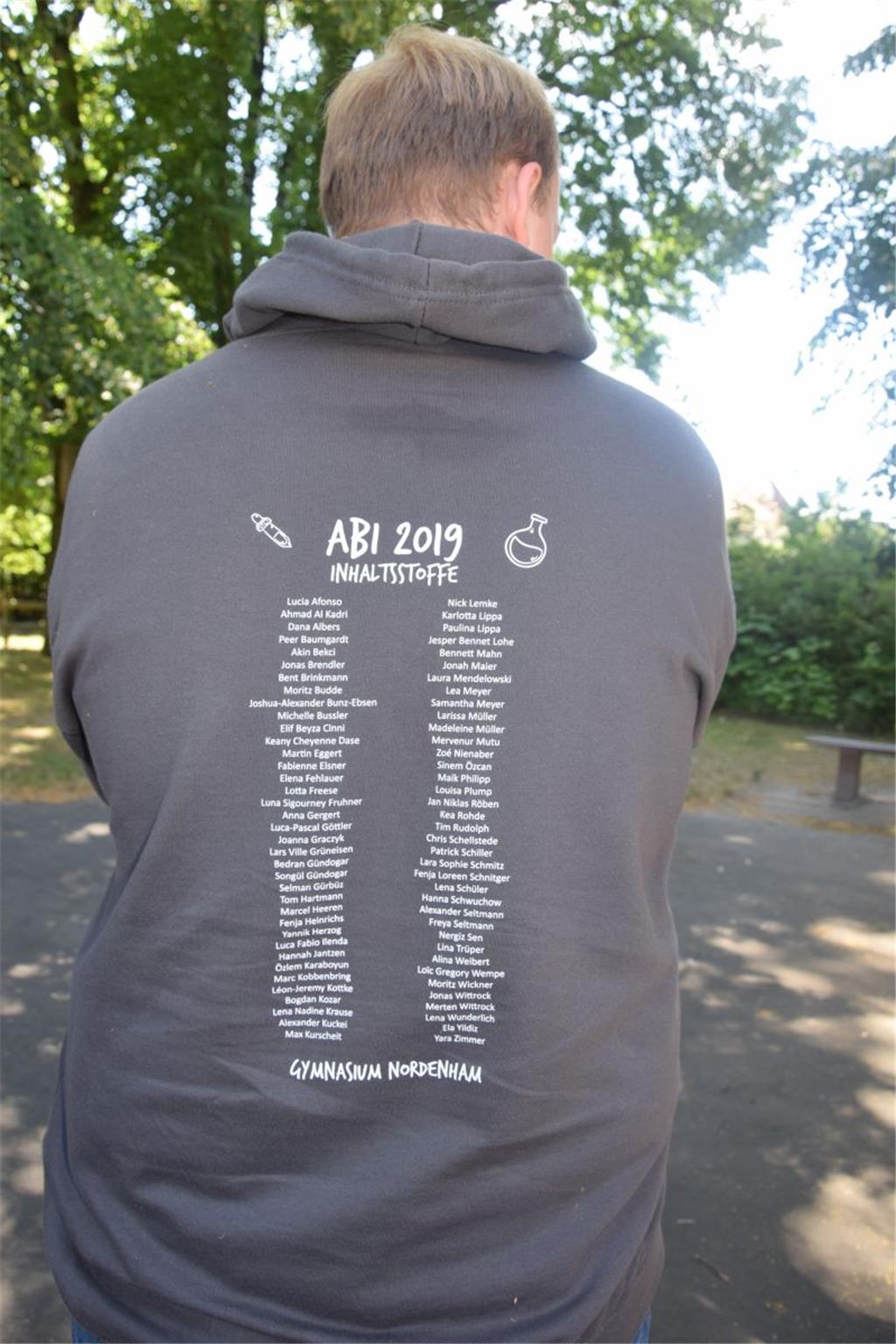 Das Abi-Sweatshirt der Nordenhamer Gymnasiasten.