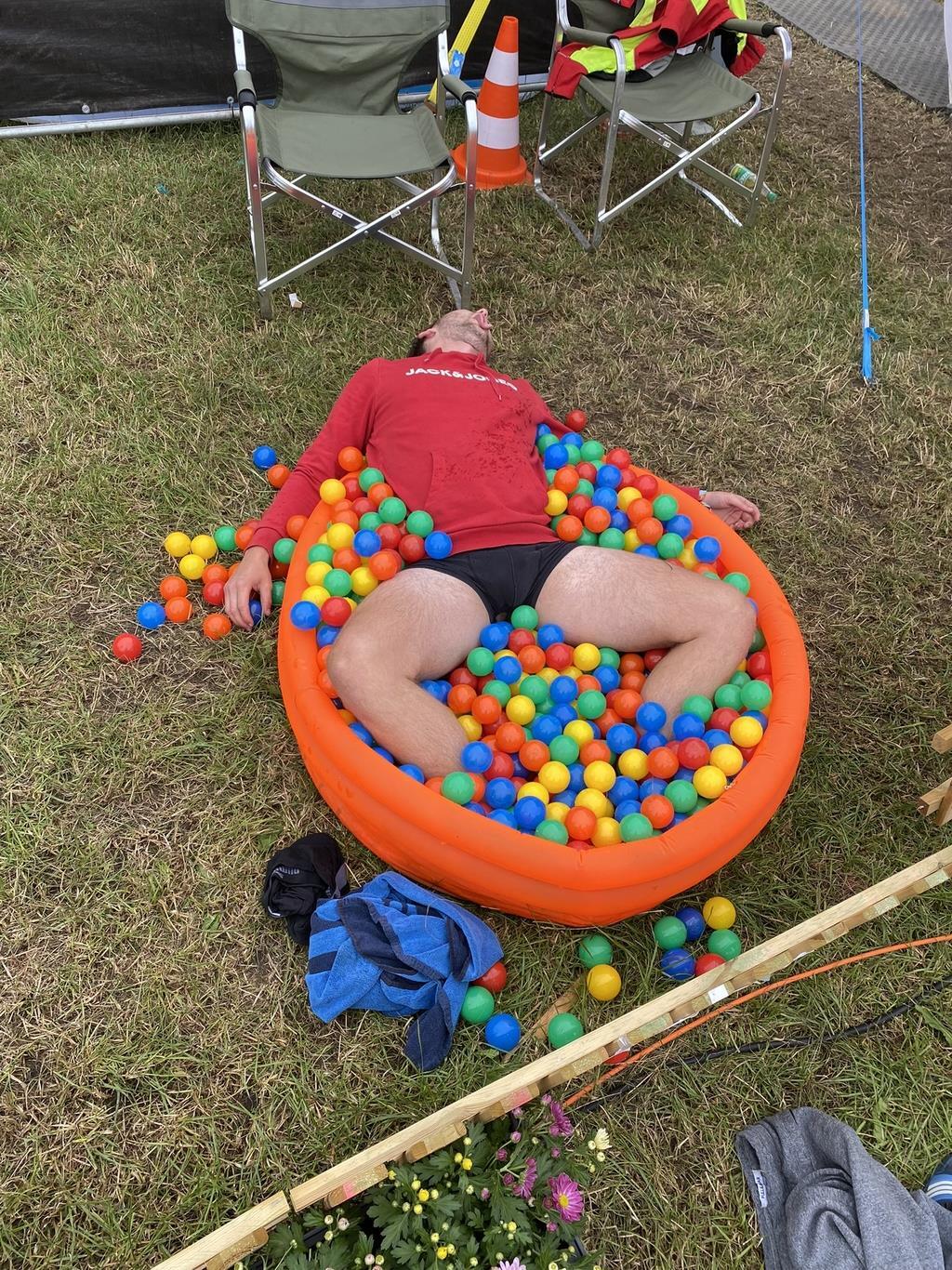 Das Bällebad der Johanniter auf Camp Central.