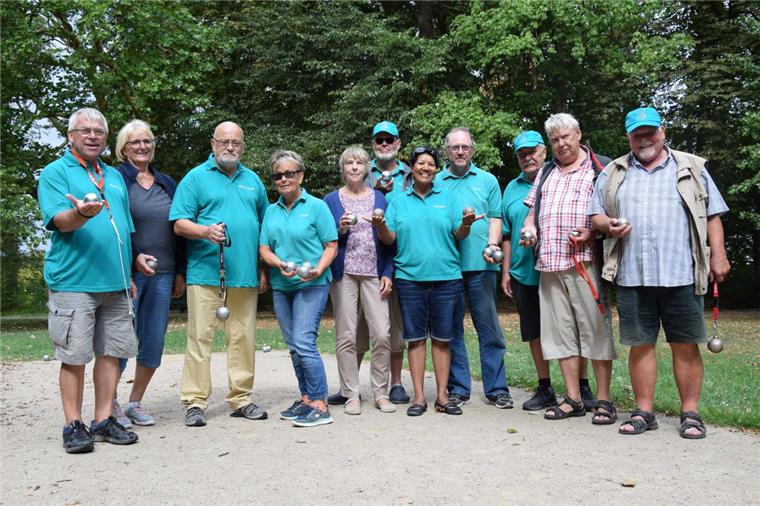 Das Bouleteam des Betriebssportverbands Nordenham
