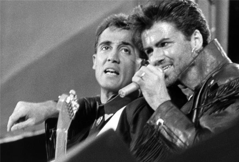  Andrew Ridgeley und George Michael im Jahr 1986