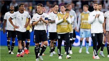 Das deutsche Team nach dem verlorenen Spiel.