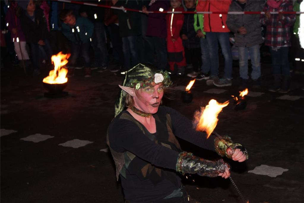 Das Duo &quot;Flammenspuk&quot; aus Hamburg begeisterte auch in diesem Jahr die ...