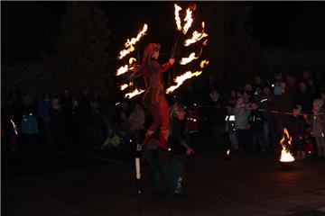 Das Duo &quot;Flammenspuk&quot; aus Hamburg begeisterte auch in diesem Jahr die ...