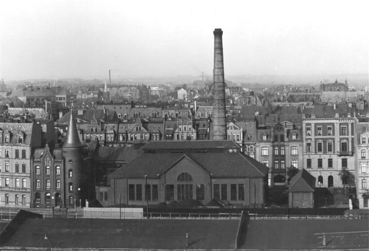 Bremerhaven: Die swb wird 160 Jahre alt Das Elektrizitätswerk des alten Bremerhaven an der heutigen Barkhausenstraße.