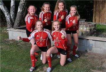 Das Erfolgsteam des MTSV Selsingen: Jasmin Hudaff, Merle Burfeind, Nele Hohls, Melina Albers (hintere Reihe von links), Merle Ropers, Annkathrin Viebrock (vorne von links).