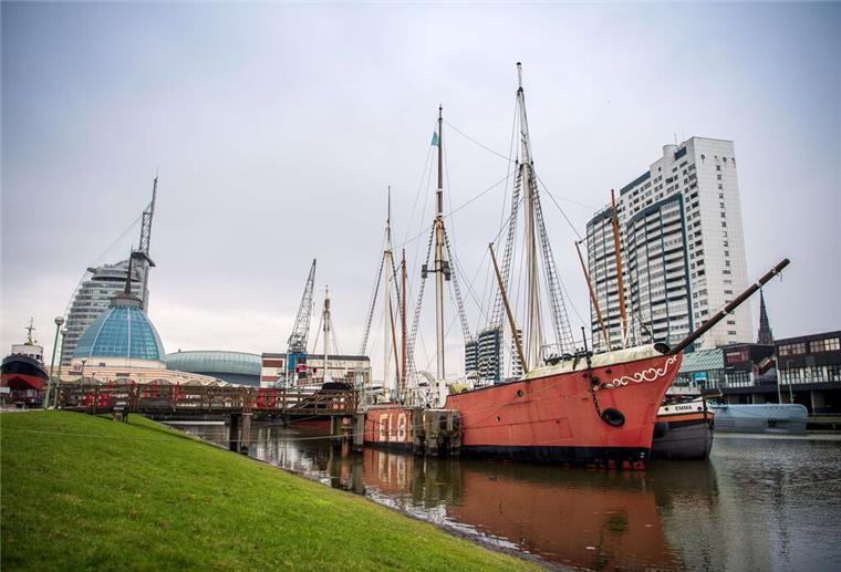 Marode „Elbe 3“ kommt Ende Mai in die Werft Das Feuerschiff „Elbe 3“ liegt im Museumshafen vom Deutschen Schifffahrtsmuseum in Bremerhaven.