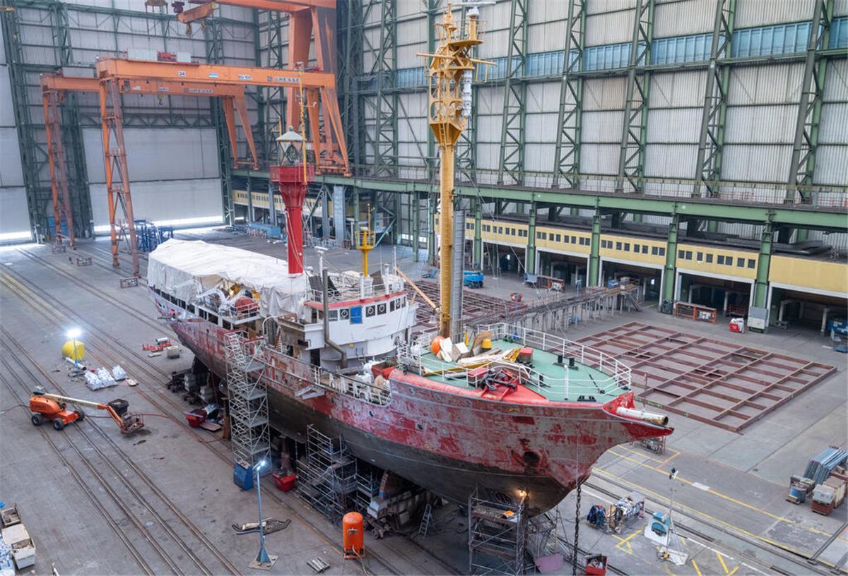 50-mal gerammt und 80 Jahre auf See: „Elbe 1“ bekommt Mega-Sanierung Das Feuerschiff wird renoviert.