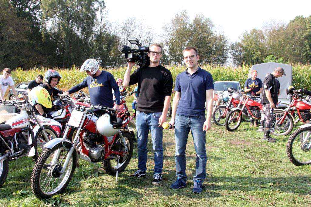 Das Filmteam bei der Arbeit.