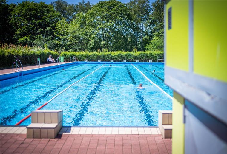 Featurefoto vom Freibad Grünhöfe im Juni 2022. Foto: Hartmann