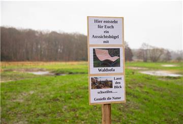 Das Gebiet an der Billerbeck dient Bürgern auch zur Erholung. Dieser Aussichtshügel wurde geschaffen und Anfang kommenden Jahres soll hier noch ein „Waldsofa“ installiert werden.