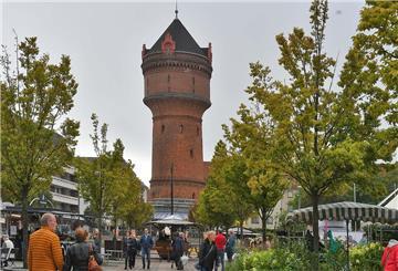 Blick auf den Konrad-Adenauer-Platz in Bremerhaven-Geestemünde