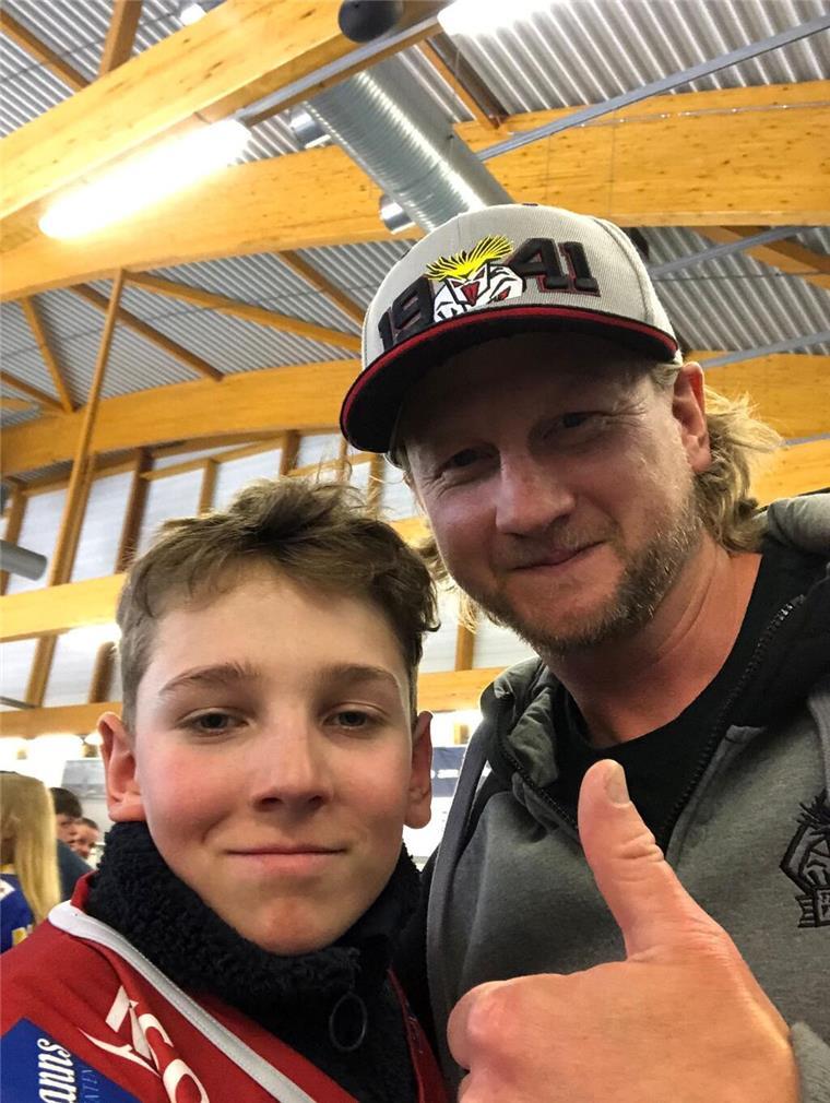Mike Moore mit Fan