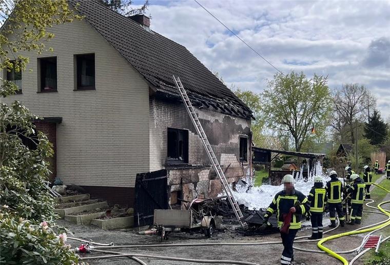 Das Haus eines 83-Jährigen in Hymendorf ist im Moment nicht bewohnbar.