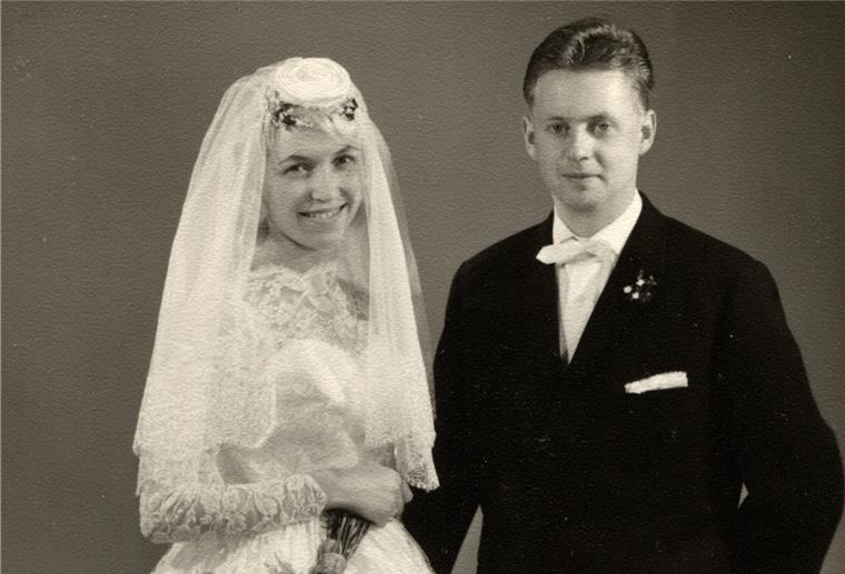 Das Hochzeitsfoto aus dem Jahr 1960.