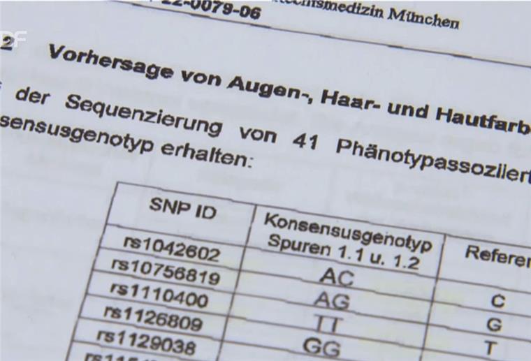 Das Institut für Rechtsmedizin in München hat eine ganz neue DNA-Analyse entwickelt. Jetzt kann man genaue Aussagen über das Aussehen des mutmaßlichen Täters treffen.