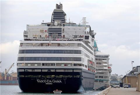 Das Kreuzfahrtschiff „Vasco da Gama“.