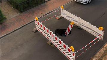 Das Loch in Cuxhaven konnte schnell abgesichert werden.