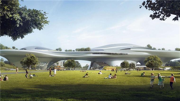Comic-Con: George Lucas stellt sein Museums-Projekt vor Das Museum hat eine futuristische Form. (Foto Handout)