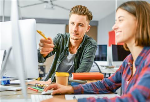 Schüler am PC