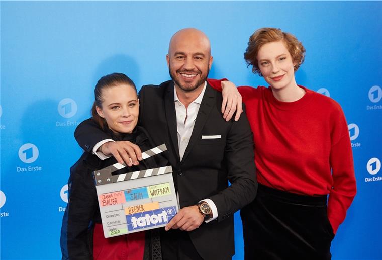 Drehbeginn für das neue Bremer „Tatort“-Team Das neue Bremer „Tatort“-Team (von links): Jasna Fritzi Bauer, Dar Salim und Luise Wolfram.