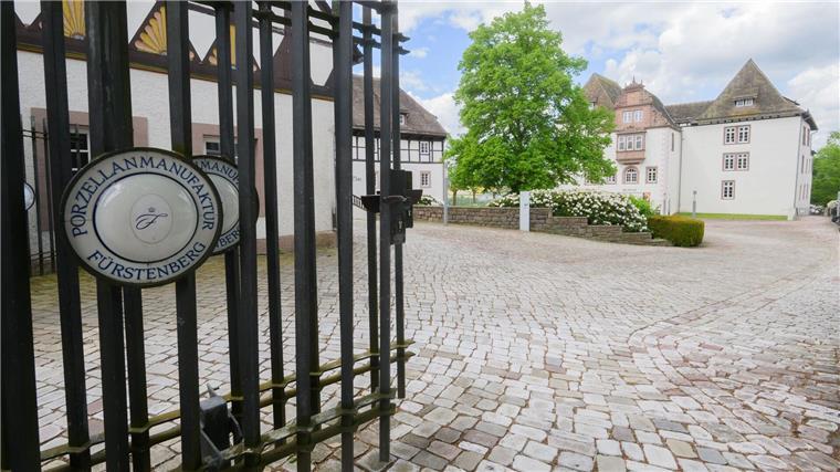 Das Schloss Fürstenberg, der Sitz der Porzellanmanufaktur Fürstenberg.