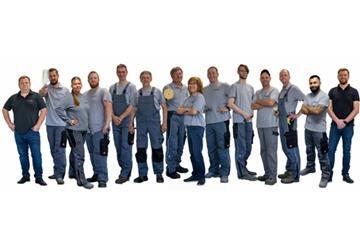 Das team der Autolackiererei